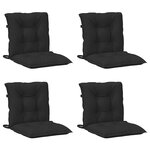 vidaXL Ensemble de coussins pour chaise à dossier bas 4 Pièces