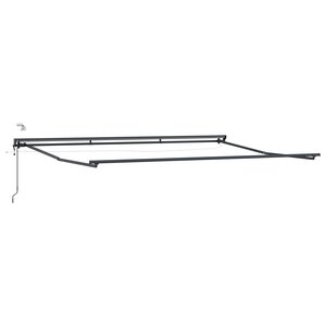vidaXL Cadre de store électrique avec LED Anthracite 4 x 2 m Aluminium