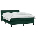 vidaXL Sommier à lattes de lit et matelas vert foncé 160x220cm velours