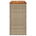 vidaXL Table d'appoint de jardin dessus en bois beige 58x27 5x55 cm