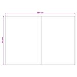 vidaXL Toile de rechange pour auvent Bleu et Blanc 400 x 200 cm