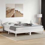 vidaXL Tête de lit blanc 200 cm bois massif de pin