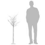 vidaXL Sapin de Noël 140 LED colorées Saule 1 5 m Int/Ext