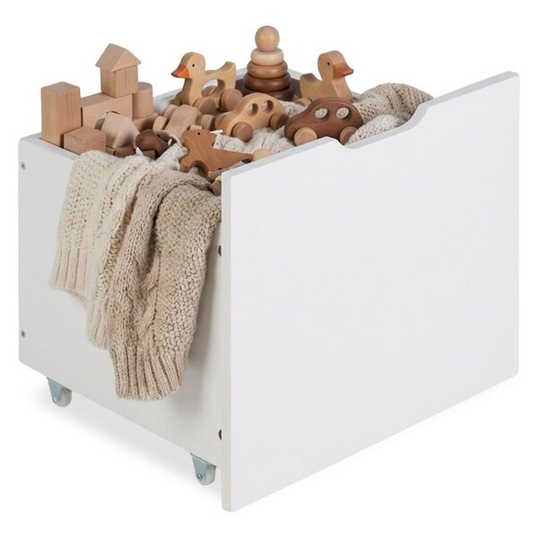 Tiroir de rangement blanc en bois pour lit mezzanine