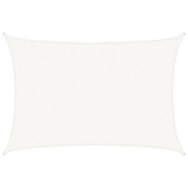 vidaXL Voile d'ombrage 160 g/m² Blanc 2 5x4 m PEHD