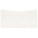 vidaXL Dessus de bureau blanc 100x60x2 5 cm bois massif de pin
