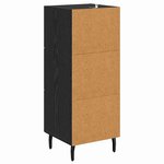 vidaXL Buffet Chêne noir 34 x 34 5 x 90 cm Bois d'ingénierie