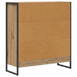 vidaXL Bibliothèque Chêne artisan 80 x 30 x 155 cm Bois d'ingénierie