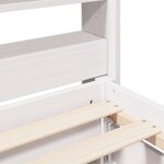 vidaXL Cadre de lit sans matelas blanc 180x200 cm bois massif de pin