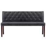 Banc banquette 148 5 x 52 x 84 5 cm similicuir daim gris 02_0010959