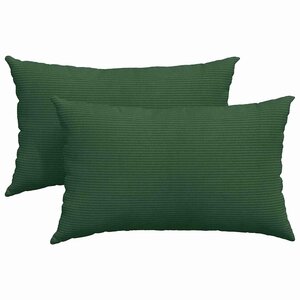 vidaXL Coussins de canapé 2 Pièces Vert foncé 50 x 30 cm