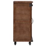 vidaXL Armoire de rangement Bois de sapin massif 64x33 5x75 cm Marron