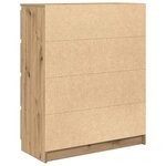 vidaXL Buffet chêne artisanal 80x35x99 cm bois d'ingénierie
