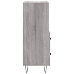 vidaXL Buffet Sonoma gris 34 5x34x90 cm Bois d'ingénierie