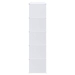 vidaXL Cubes de rangement 20 Pièces avec tiges de suspension PP