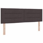 vidaXL Tête de Lit Design Lignes Marron Foncé 160 cm Tissu