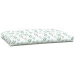 vidaXL Coussins de palette lot de 7 motif de feuilles tissu
