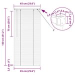 vidaXL Store de Fenêtre avec des rideaux Gris foncé Aluminium