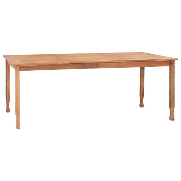 vidaXL Table à dîner de jardin 200x100x75 cm Bois de teck massif