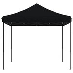 vidaXL Tente de réception pliable escamotable noir 292x292x315 cm