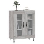 vidaXL Buffet sonoma gris 69 5x34x90 cm bois d'ingénierie