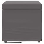 vidaXL Tabouret Gris Cuir Synthétique et Bois Composite