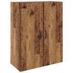 vidaXL Armoires Murailles 2 Pièces Bois ancien 69 5 x 34 x 90 cm