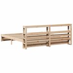 vidaXL Cadre de lit avec tête de lit sans matelas 180x200 cm