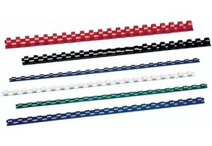 Lot de 100 CombBind Peignes de reliure bleu 22 mm GBC