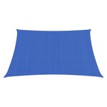 vidaXL Voile d'ombrage 160 g/m² carré bleu 4x4 m PEHD