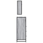 vidaXL Ensemble de meubles de salle de bain 3 Pièces Sonoma gris