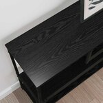 vidaXL Table console Chêne noir 100 x 30 x 75 cm Bois d'ingénierie