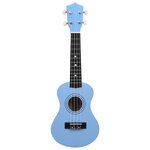 Vidaxl jeu de ukulélé soprano avec sac pour enfants bleu azuré 21"