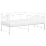vidaXL Cadre de canapé-lit extensible sans matelas blanc 90x200 cm