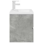 vidaXL Ensemble de meubles de salle de bain 2 Pièces gris béton