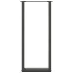 vidaXL Pieds de table de bar en U 2 pièces Anthracite 50 x (110-111) cm Acier