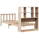 vidaXL Lit bibliothèque sans matelas 90x200 cm bois de pin massif