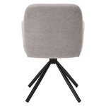 Chaises salle à manger lot de 6 tissu gris