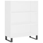 vidaXL Buffet haut Blanc 69 5x34x180 cm Bois d'ingénierie