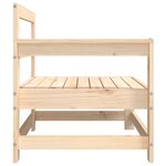 vidaXL Canapés d'angle de jardin 2 Pièces bois de pin massif