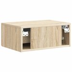 vidaXL Cabinet de chevet mural Chêne Sonoma 49 x 34 5 x 20 cm