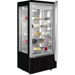 Vitrine réfrigérée 4 faces vitrées pour chocolat - combisteel - r290 - acier inoxydable400 800x660x1870mm