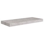 vidaXL Étagères murales flottantes 2 Pièces gris béton 60x23 5x3 8 cm MDF