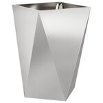 vidaXL Jardinière Argent 50 x 50 x 75 cm Acier inoxydable