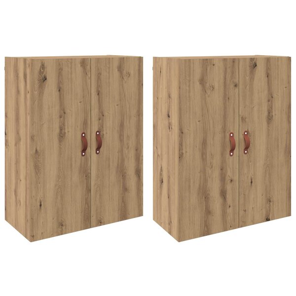 vidaXL Armoire Murale 2 Pièces Chêne artisanal 69 5 x 34 x 90 cm