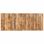 vidaXL Table à manger 220x90x75 cm bois de manguier massif brut