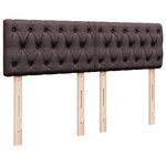 vidaXL Sommier à lattes de lit avec matelas Marron foncé 160x200 cm