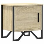 vidaXL Table de chevet Chêne sonoma 40 x 30 x 40 cm Aggloméré