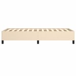 vidaXL Cadre de lit sans matelas crème 90x190 cm tissu