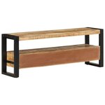 vidaXL Meuble TV 120x30x45 cm Bois massif de manguier
